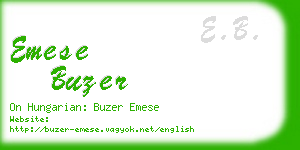 emese buzer business card